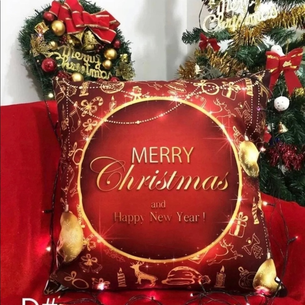 Brand new! 
Christmas decor pillow cover!